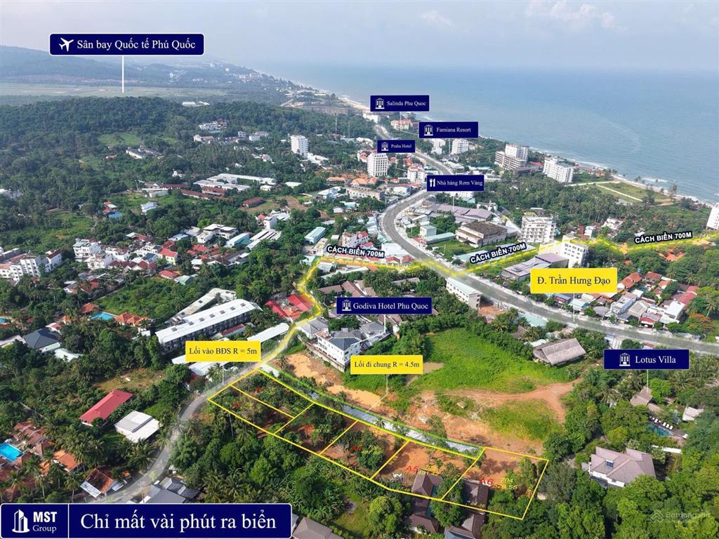 Bán 577m cửa lấp sổ hiển thị đường hẻm chùa ông | 275m thổ cư | gần biển trần hưng đạo