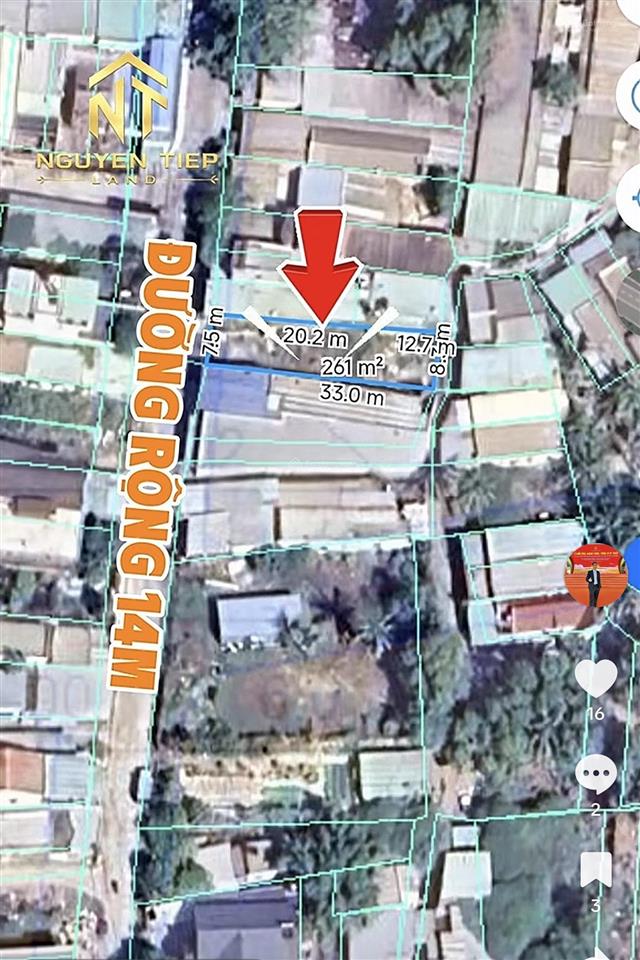 Bán 259m đất đường cách mạng tháng tám 200m đất ở đường 14m gần tttm sân bay cũ