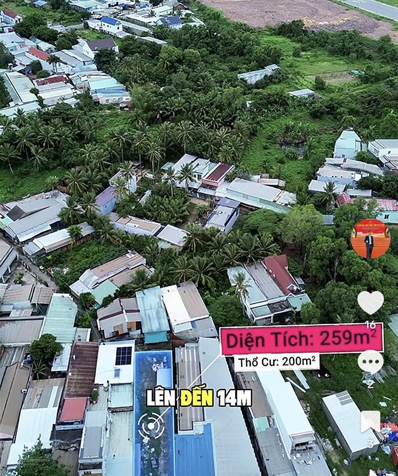 Bán 259m đất đường cách mạng tháng tám 200m đất ở đường 14m gần tttm sân bay cũ