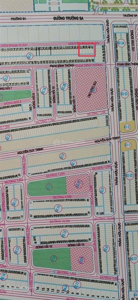 Cần bán đường 7m5 khu tân trà , vị trí đẹp thích hợp xây dựng căn hộ và khách sạn cho thuê lâu dài