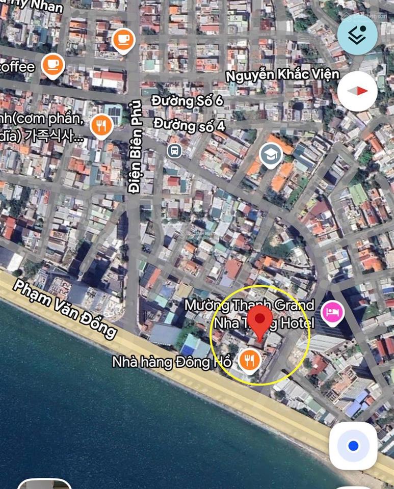 Bán đất (69.3 m2, ngang 5.08m) hẻm ô tô dương hiến quyền, nha trang. cách biển chỉ 50 m. giá 6.5 tỷ