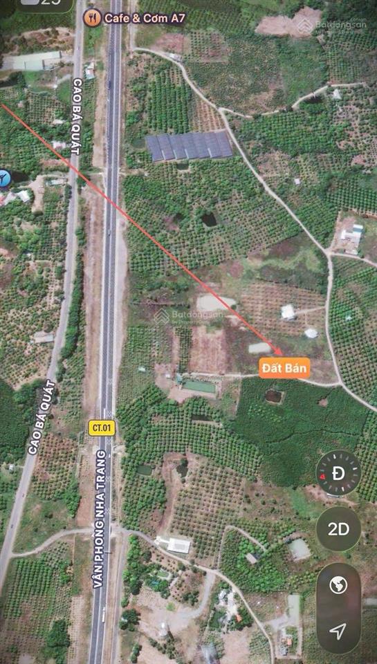 Bán đất 2000 m2, ngang 30 m, xã diên thọ, giá 1.2 tỷ (cách ql27c chỉ 400m) đất bhk