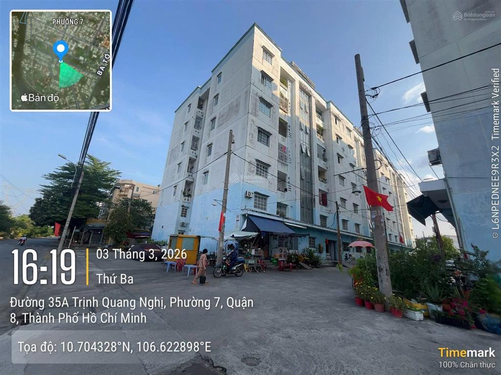 Bán căn hộ góc tầng 3 chung cư phú lợi quận 8, chính chủ, 75,9m2