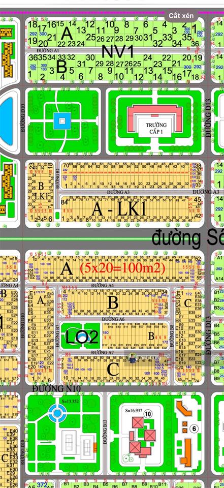 Bán 1 cặp liền kề mặt tiền đường lê hồng phong dự án hud nhơn trạch, vị trí kim cương tại nt