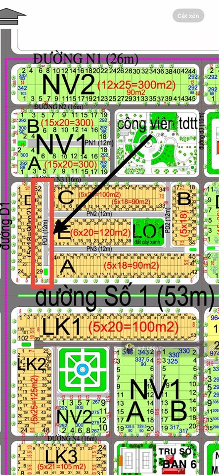 Bán đất hud nhơn trạch nhóm 1 (lo1) sau lê hồng phong giá tốt
