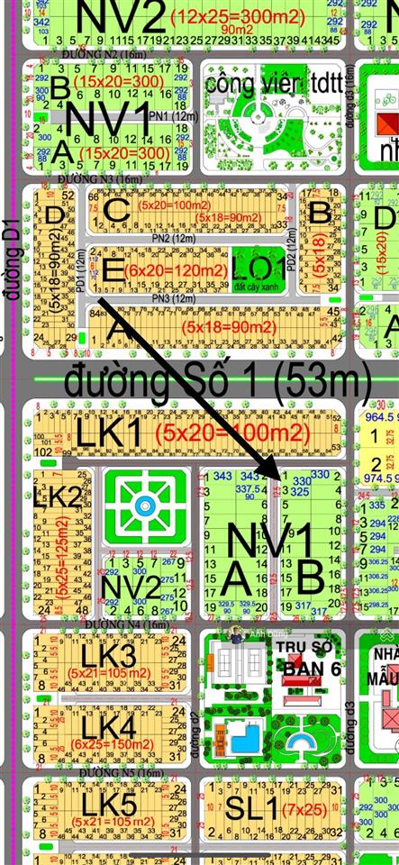 Bán lô góc nhà vườn hud diện tích lớn 330m2 vị trí đẹp giá tốt chỉ 15 triệu/m2