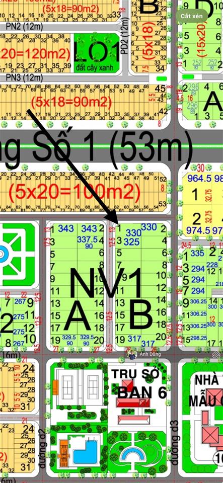 Bán lô góc nhà vườn hud diện tích lớn 330m2 vị trí đẹp giá tốt chỉ 15 triệu/m2