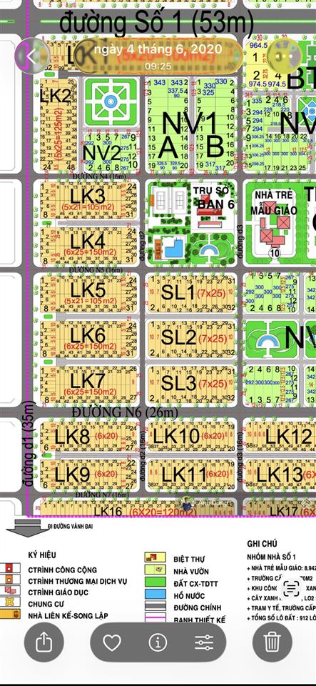 Bán lô góc hud nhơn trạch 2 mặt tiền 26m & 16m 217m vị trí đẹp hiếm có
