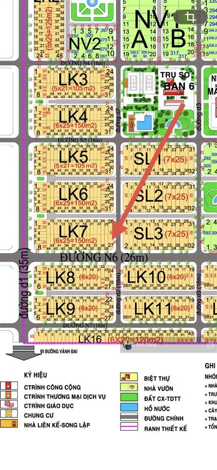 Bán lô góc hud nhơn trạch 2 mặt tiền 26m & 16m 217m vị trí đẹp hiếm có