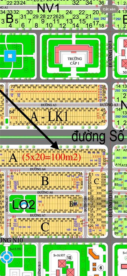 Đất nền hud nhơn trạch mặt tiền lê hồng phong 53m, sổ hồng riêng, giá tốt