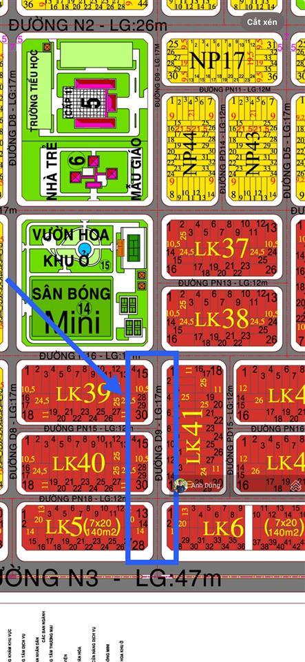 Chỉ 2,06 tỷ sở hữu lô đất 171,5m2 gần trục đường 60m nhơn trạch