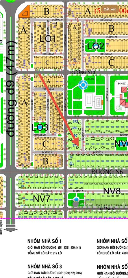 Bán đất nhà vườn góc hud nhơn trạch 372m2, góc 2 mặt tiền đường 12m, chỉ 12 triệu/m2