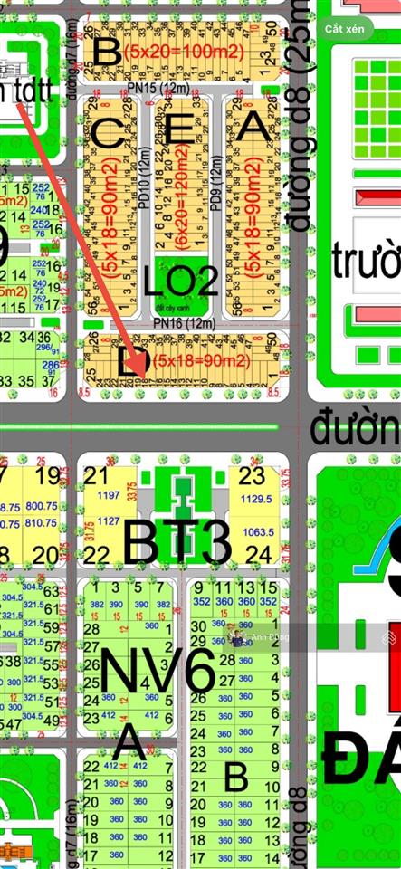 Bán đất hud nhơn trạch mặt tiền lê hồng phong 53m, 90m2, sổ hồng riêng, giá 2,6 tỷ