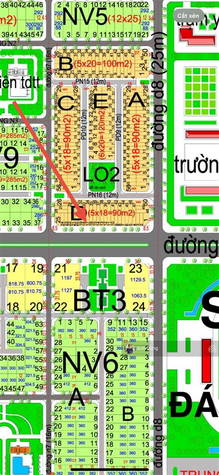 Bán đất hud nhơn trạch mặt tiền lê hồng phong 53m, 90m2, sổ hồng riêng, giá 2,6 tỷ