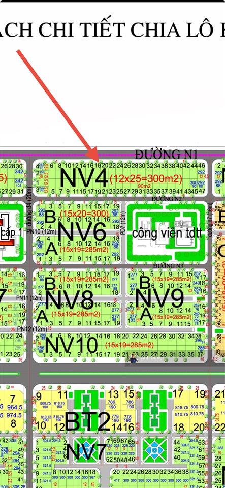Bán đất nhà vườn hud nhơn trạch 300m2 chỉ 9,5 triệu/m2 đường 26m sổ hồng riêng
