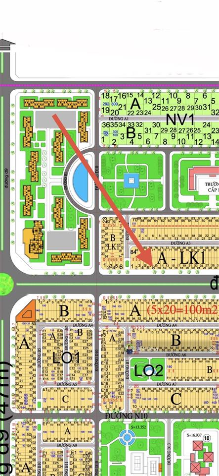 Bán đất mặt tiền lê hồng phong hud nhơn trạch 100m², vị trí kinh doanh đẹp, giá 3 tỷ