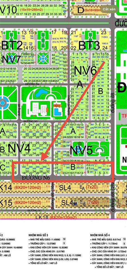 Hud nhóm 4 đất 300m đường 26m, trục kinh doanh thông 3 dự án 4,65 tỷ