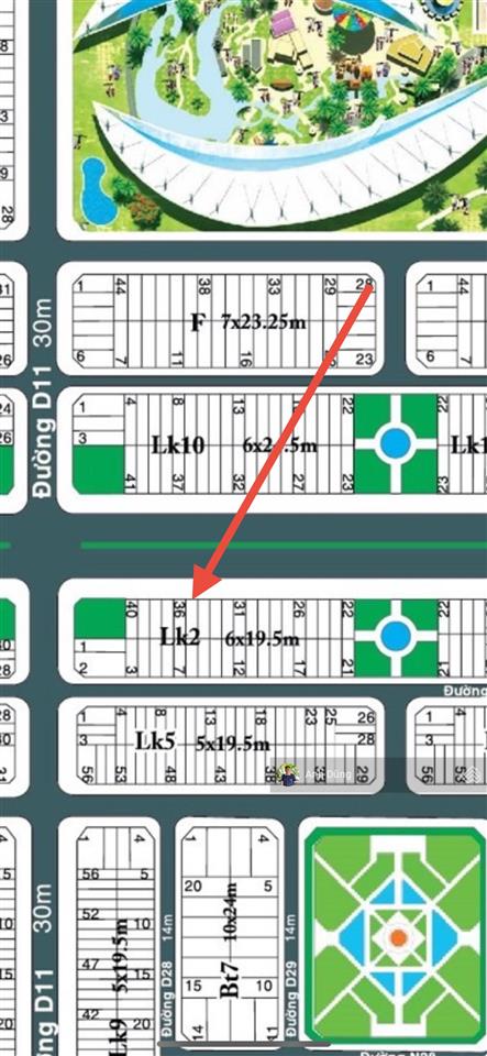 Bán đất hud 9 nhơn trạch lô 117m2 mặt tiền đường lê hồng phong 53m, giá 2,7 tỷ