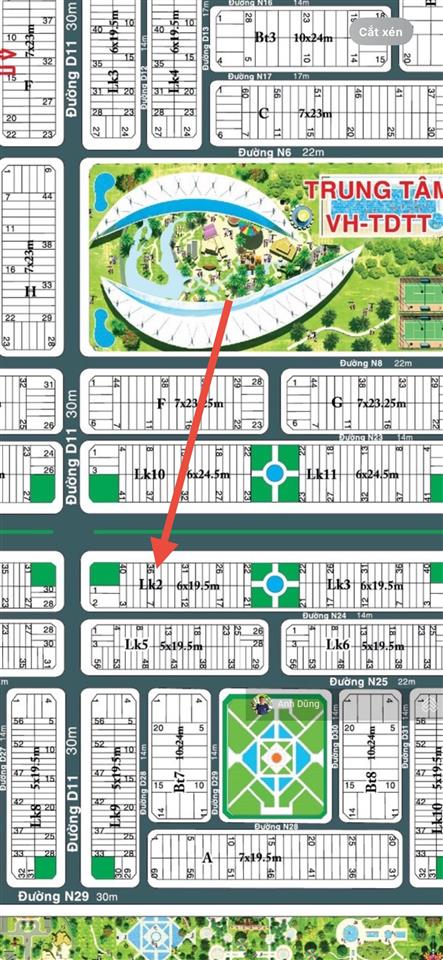 Bán đất hud 9 nhơn trạch lô 117m2 mặt tiền đường lê hồng phong 53m, giá 2,7 tỷ