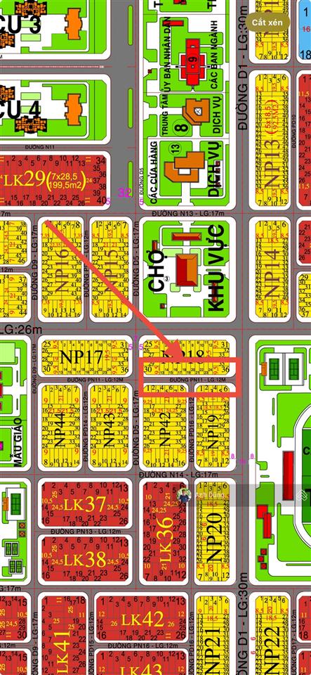 Xdhn đất nhà phố 96m2, 1 sẹc đường 30m, sổ riêng chỉ 1,4 tỷ