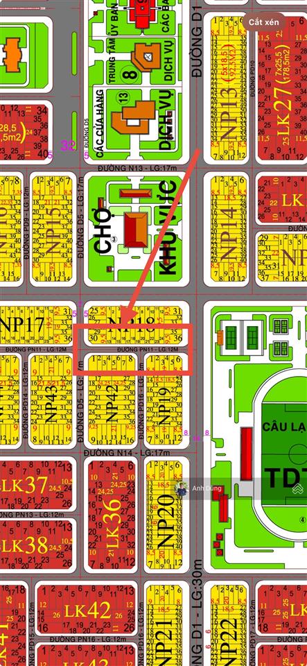 Xdhn đất nhà phố 96m2, 1 sẹc đường 30m, sổ riêng chỉ 1,4 tỷ