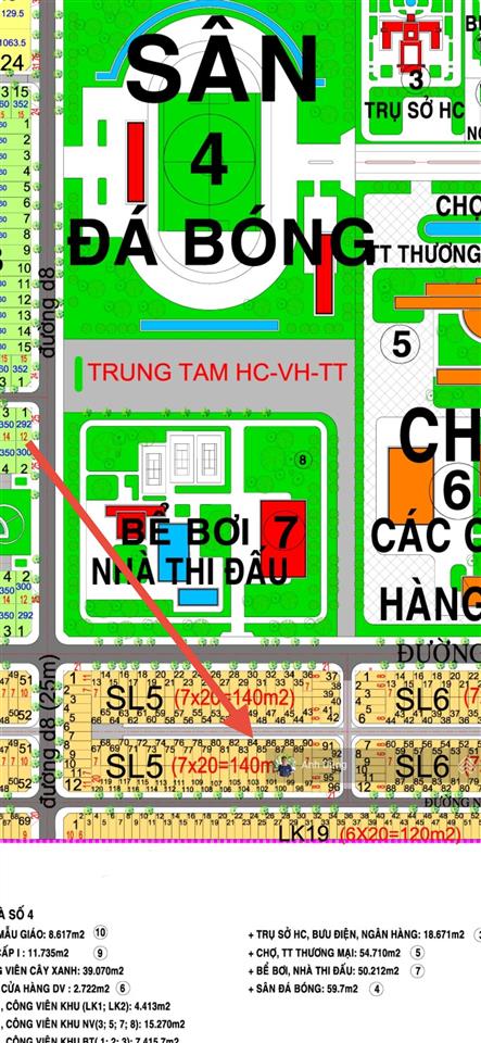 Hud đất nền song lập 140m2, đường 12m, mặt sau đường 26m giá 1,4 tỷ