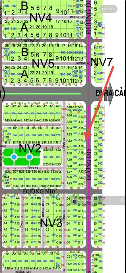 300m đất nhà vườn hud nhóm 3 đường 25m, gần lê hồng phong 53m giá 12,5 tr/m