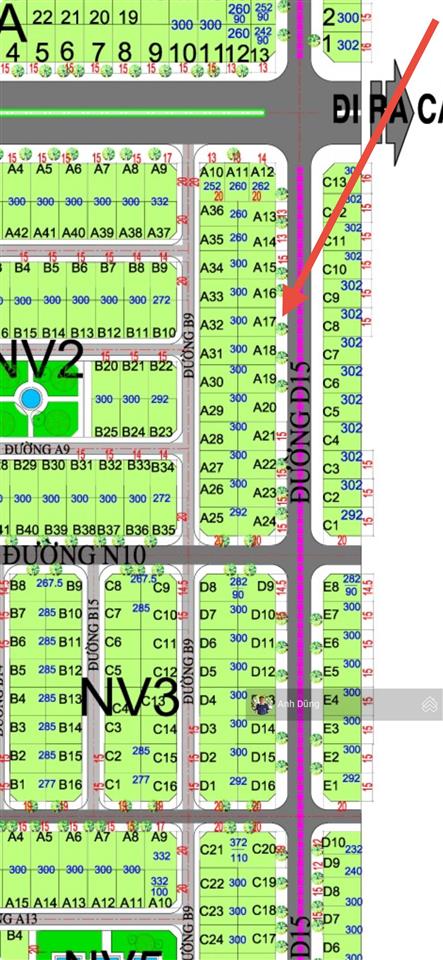 300m đất nhà vườn hud nhóm 3 đường 25m, gần lê hồng phong 53m giá 12,5 tr/m