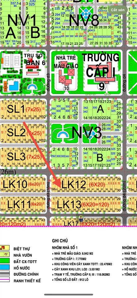 Sở hữu đất hud nhóm 3 120m, đường rộng 12m, ngân sách chỉ 1,3 tỷ