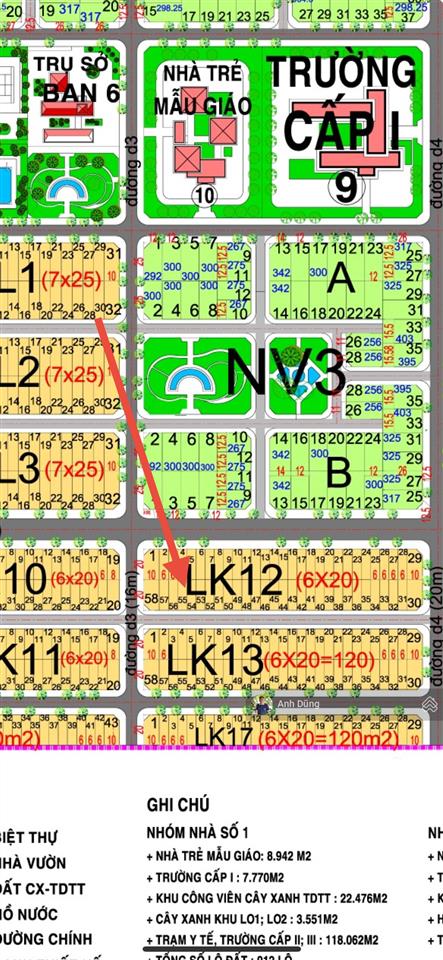 Sở hữu đất hud nhóm 3 120m, đường rộng 12m, ngân sách chỉ 1,3 tỷ