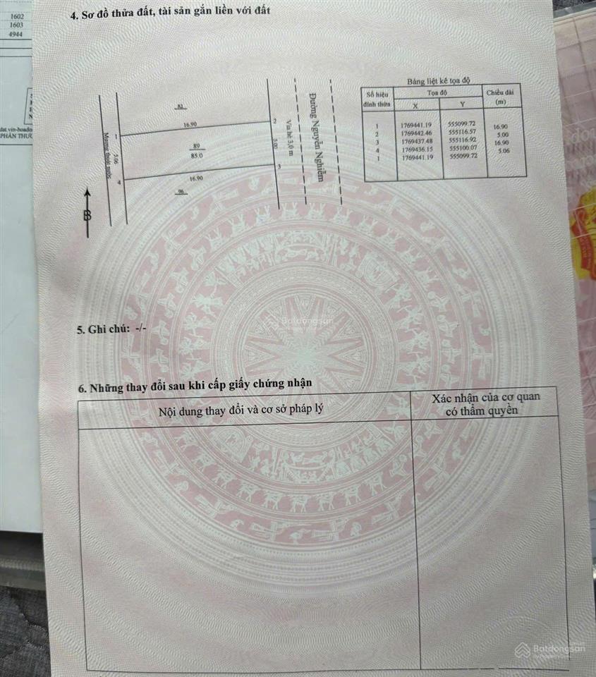 Bán lô mt đường nguyễn nghiễm  gần bãi tắm non nước. dt 95m2, giá 5,2 tỷ.  0942 992 ***