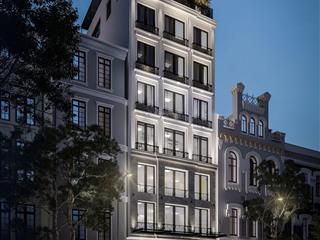 Bán toà building 2 thoáng mặt phố trúc bạch  nguyễn khắc hiếu, 220m2 x 11t. mt 7.5m. 160 tỷ.