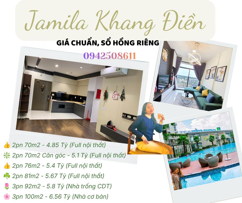  🎁🎁HÀNG THƠM GIÁ TỐT JAMILA KHANG ĐIỀN ĐÁNG MUA: 2PN 4.85 TỶ - 3PN 5.8 TỶ 💎💎
