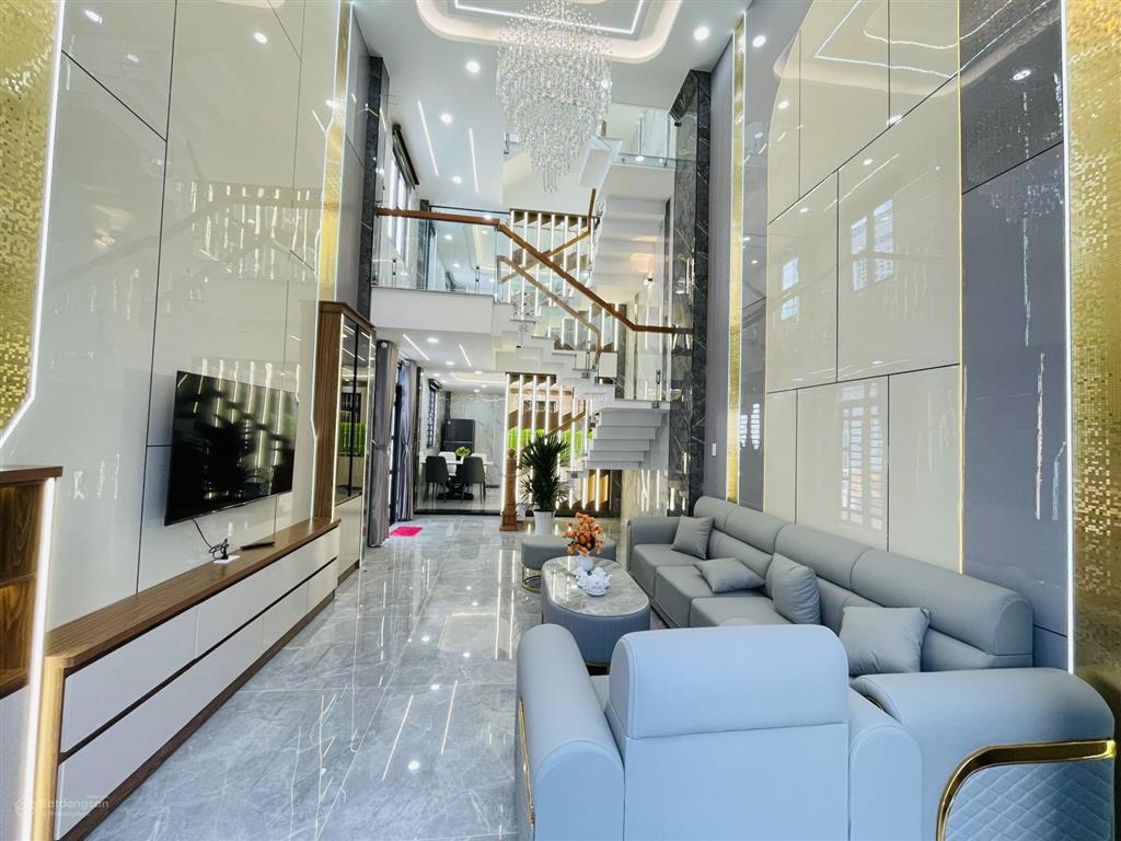 Quận 12 nhà phố góc 2 mặt tiền mới ở ngay 5 tầng  trần thị năm  tân chánh hiệp xe hơi thông,7.48t