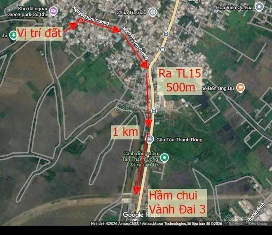 Củ chi  tân thạnh đông hẻm 1/ đường kim cương, vào chỉ 20m, 5.8 x 17m, thổ cư 100%, 2.15 tỷ