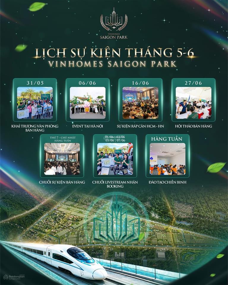 Đầu tư nhà trong siêu đô thị vinhomes saigon park  hóc môn