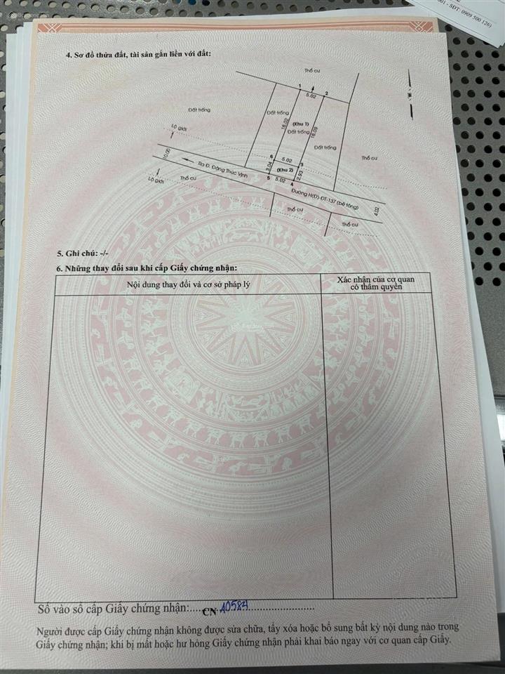 Bán đất 2/ đặng thúc vịnh, đông thạnh, hóc môn