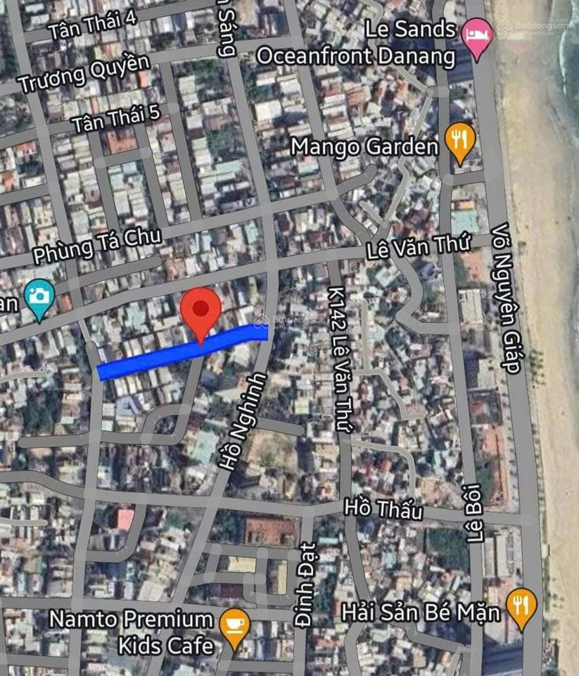Bán lô đất mặt tiền tân phú 1, dt 90m2, ngang 5m sát bãi tắm mân thái
