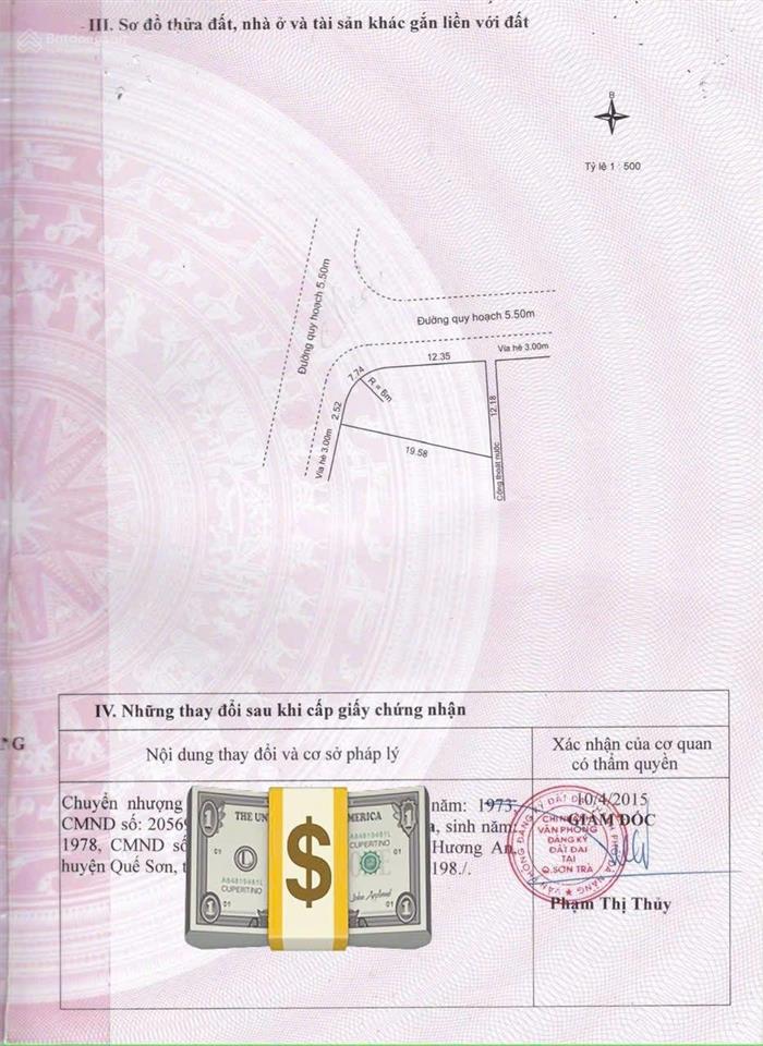 Bán góc 2mt mỹ khê 2 & mỹ khê 7 dt 167m2 ngang 12m sát trung tâm tài chính