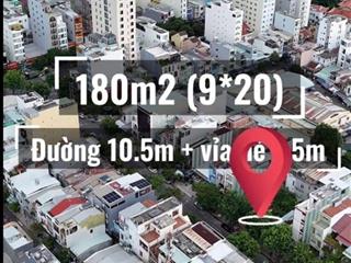 Bán cặp đất mt dương tự minh dt 180m2 ngang 9m sát hồ nghinh