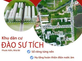 Đất kdc đào sư tích. phước kiển. nhà bè. 80m2, sổ sẵn, hướng bắc