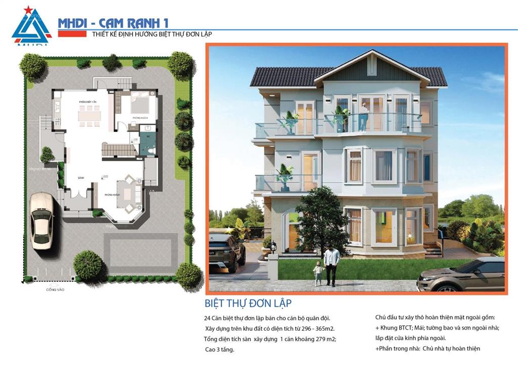 Duy nhất căn biệt thự đơn lập 300m2 tại bhdi bãi dài, cam ranh, sở hữu lâu dài
