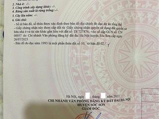 Chính chủ bán mảnh 48m ninh kiều tân dân sóc sơn.