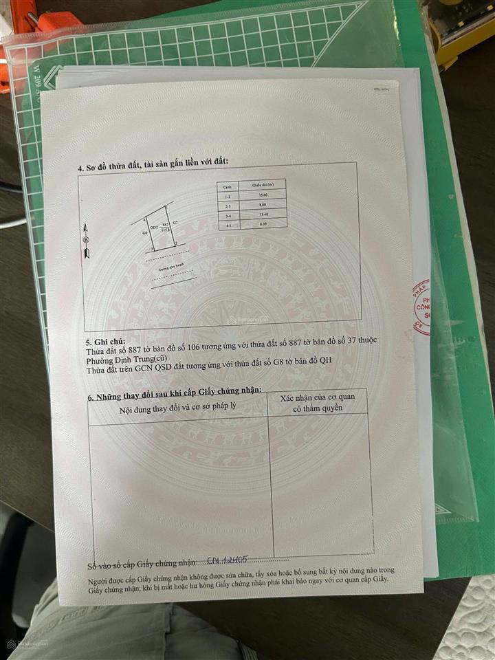 Bán lô 115.8m2, mt 8m hướng đông nam đất dịch vụ chợ định trung, vĩnh yên 0987 673 ***