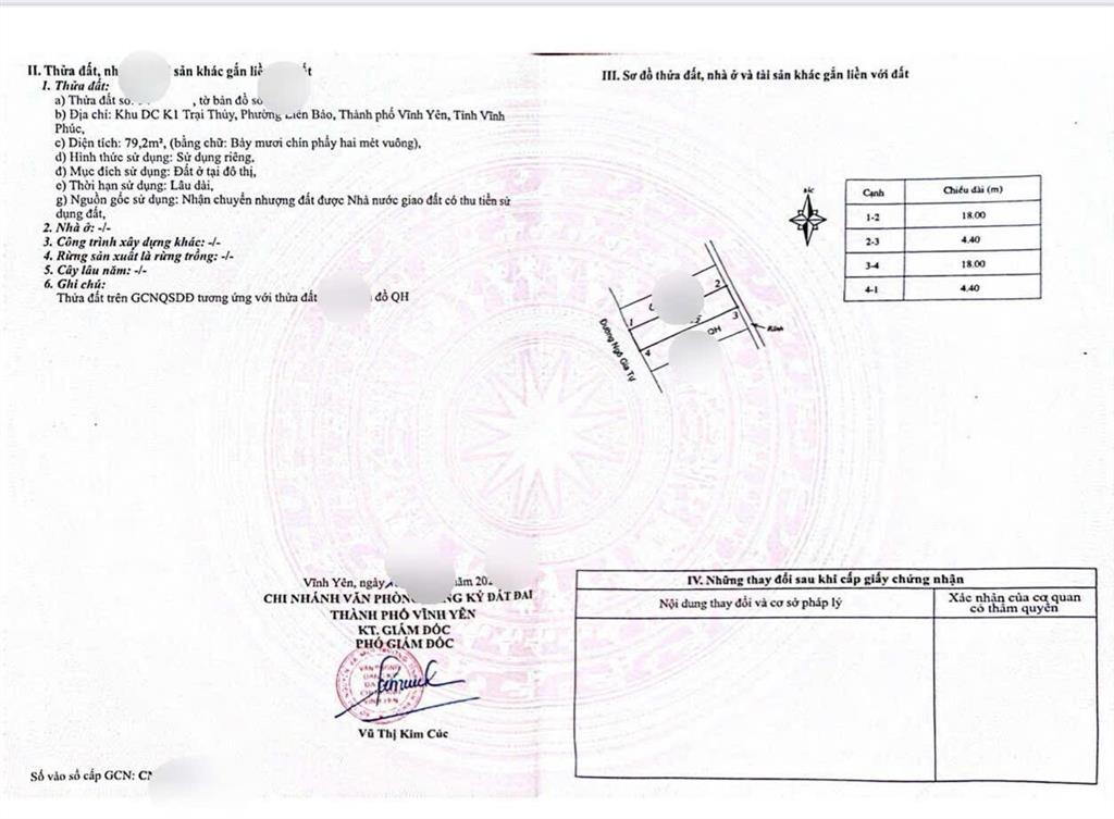Bán nhà cấp 4 kinh doanh đường ngô gia tự, liên bảo, vĩnh yên 0987 673 ***