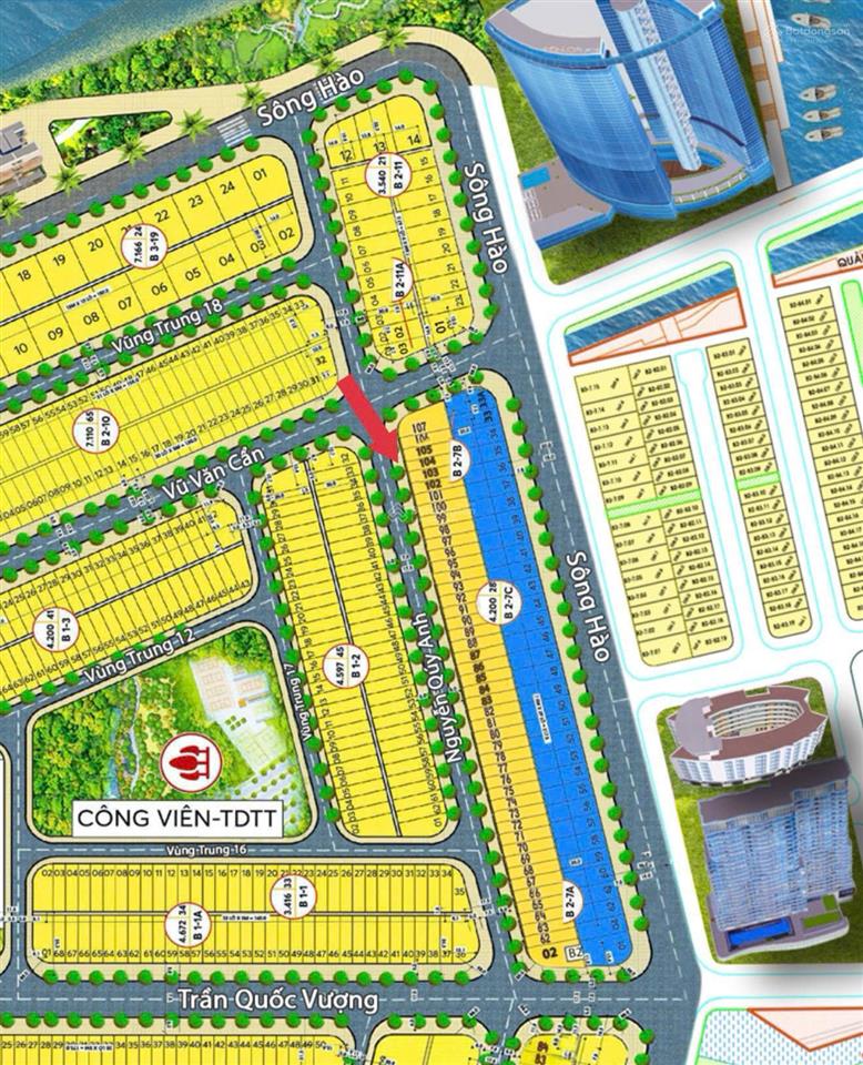 Bán đất nguyễn quý anh  sát sông  trung tâm fpt  giá chỉ 5.6 tỷ