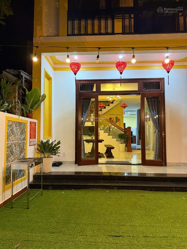 Căn villa 3 tầng  biển an bàng tân thành  hội an  có hồ bơi + 4pn  doanh thu 50 triệu/tháng