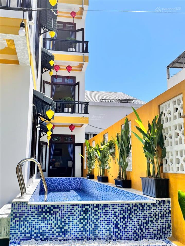 Căn villa 3 tầng  biển an bàng tân thành  hội an  có hồ bơi + 4pn  doanh thu 50 triệu/tháng