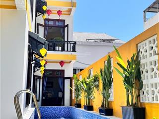 Căn villa 3 tầng  biển an bàng tân thành  hội an  có hồ bơi + 4pn  doanh thu 50 triệu/tháng