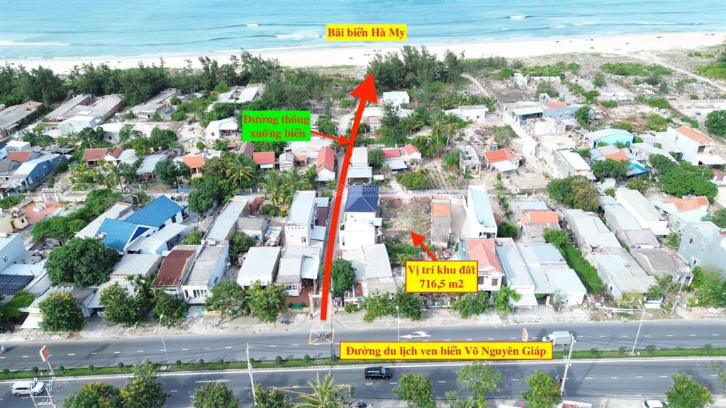 Bán lô đất biển đà nẵng  dt 716,8m2 (ngang 24m)  giá rẻ chỉ 20tr/m2  cách biển 50m